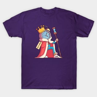 Time Is King // Funny Clock Cartoon T-Shirt